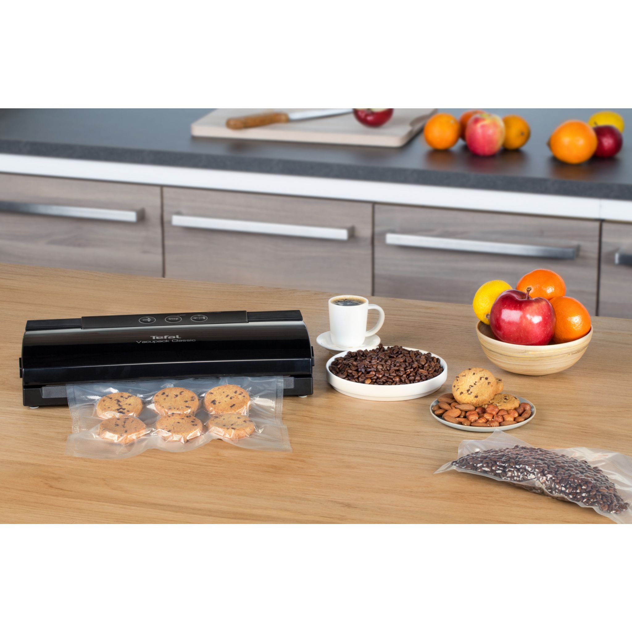 Voir la diapositive 13 : TEFAL Machine sous vide alimentaire&nbsp;Vacupack classic VT254070