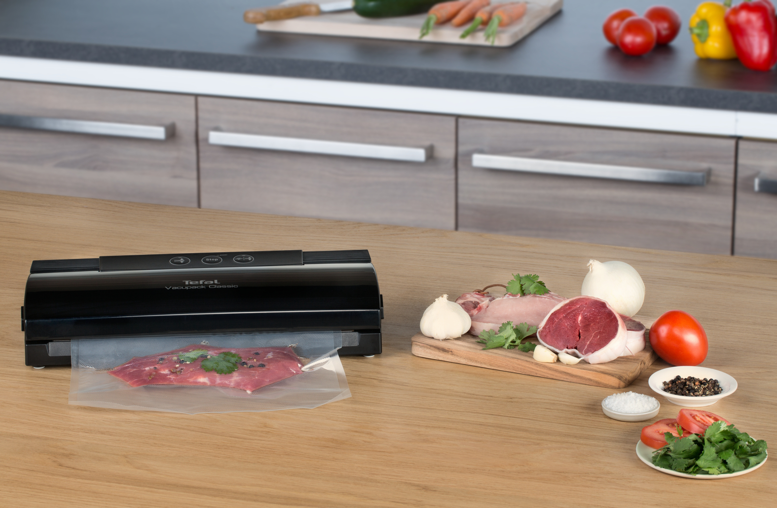 Voir la diapositive 14 : TEFAL Machine sous vide alimentaire&nbsp;Vacupack classic VT254070