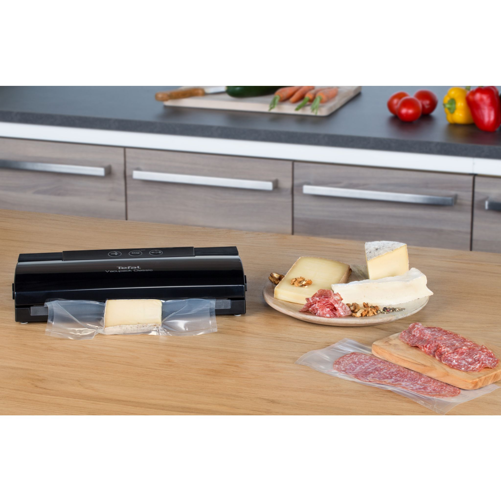 Voir la diapositive 15 : TEFAL Machine sous vide alimentaire&nbsp;Vacupack classic VT254070