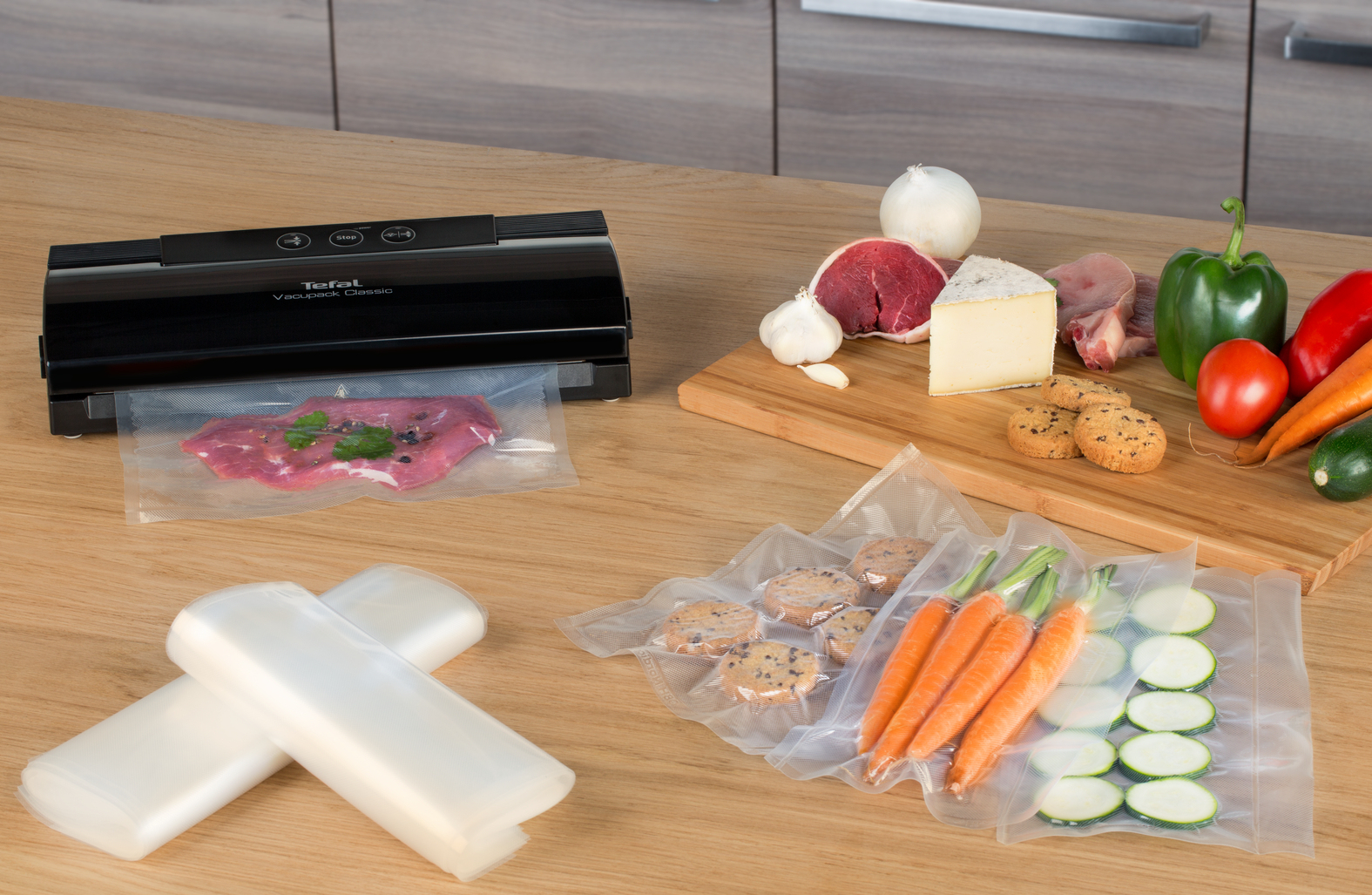 Voir la diapositive 4 : TEFAL Machine sous vide alimentaire&nbsp;Vacupack classic VT254070