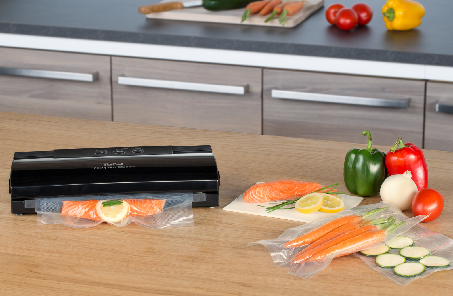 Voir la diapositive 5 : TEFAL Machine sous vide alimentaire&nbsp;Vacupack classic VT254070