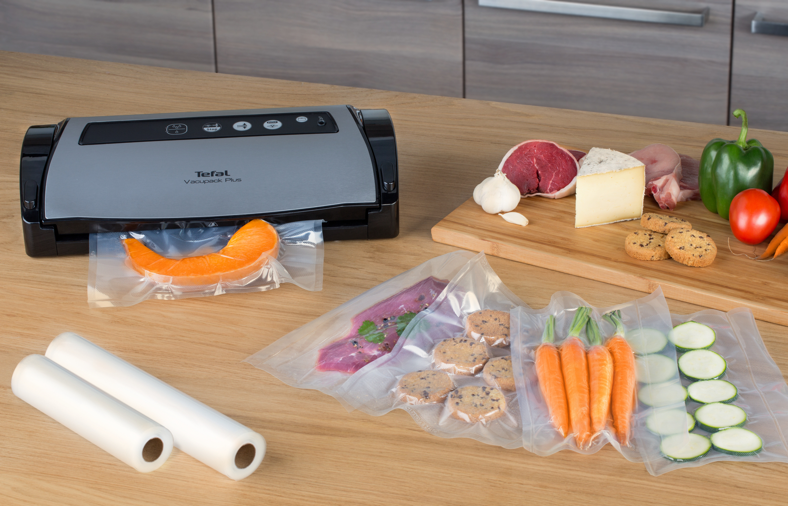 Voir la diapositive 8 : TEFAL Machine sous vide alimentaire&nbsp;Vacupack classic VT254070