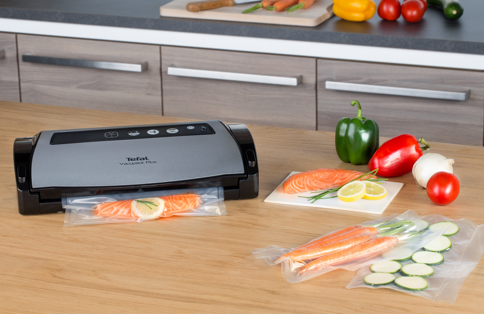 Voir la diapositive 9 : TEFAL Machine sous vide alimentaire&nbsp;Vacupack classic VT254070