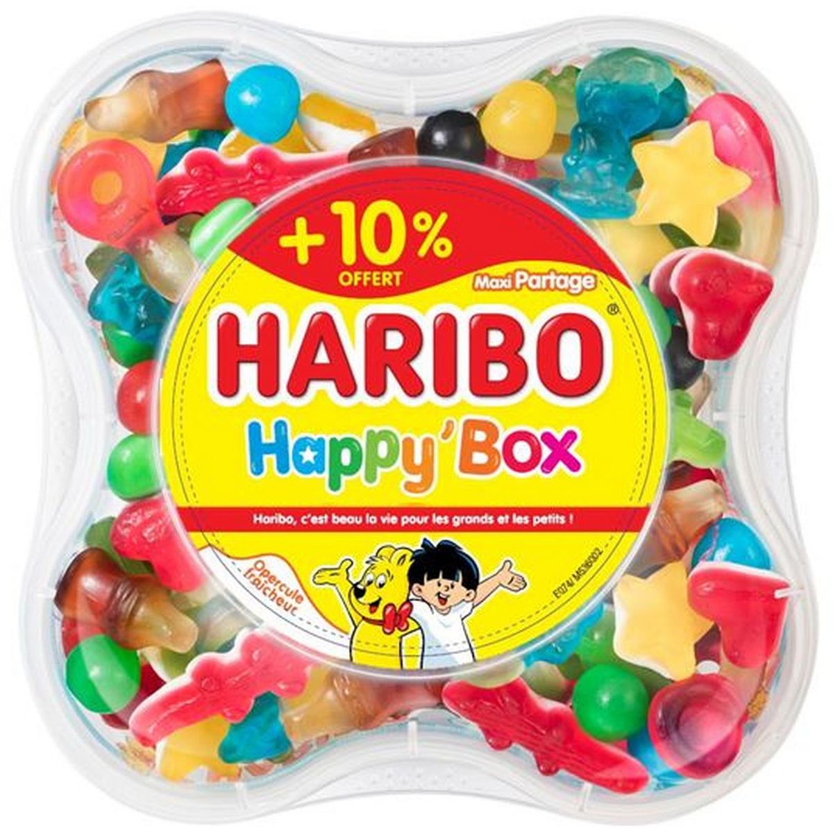 HARIBO Happy box assortiment de bonbons 935g dont 10% offert