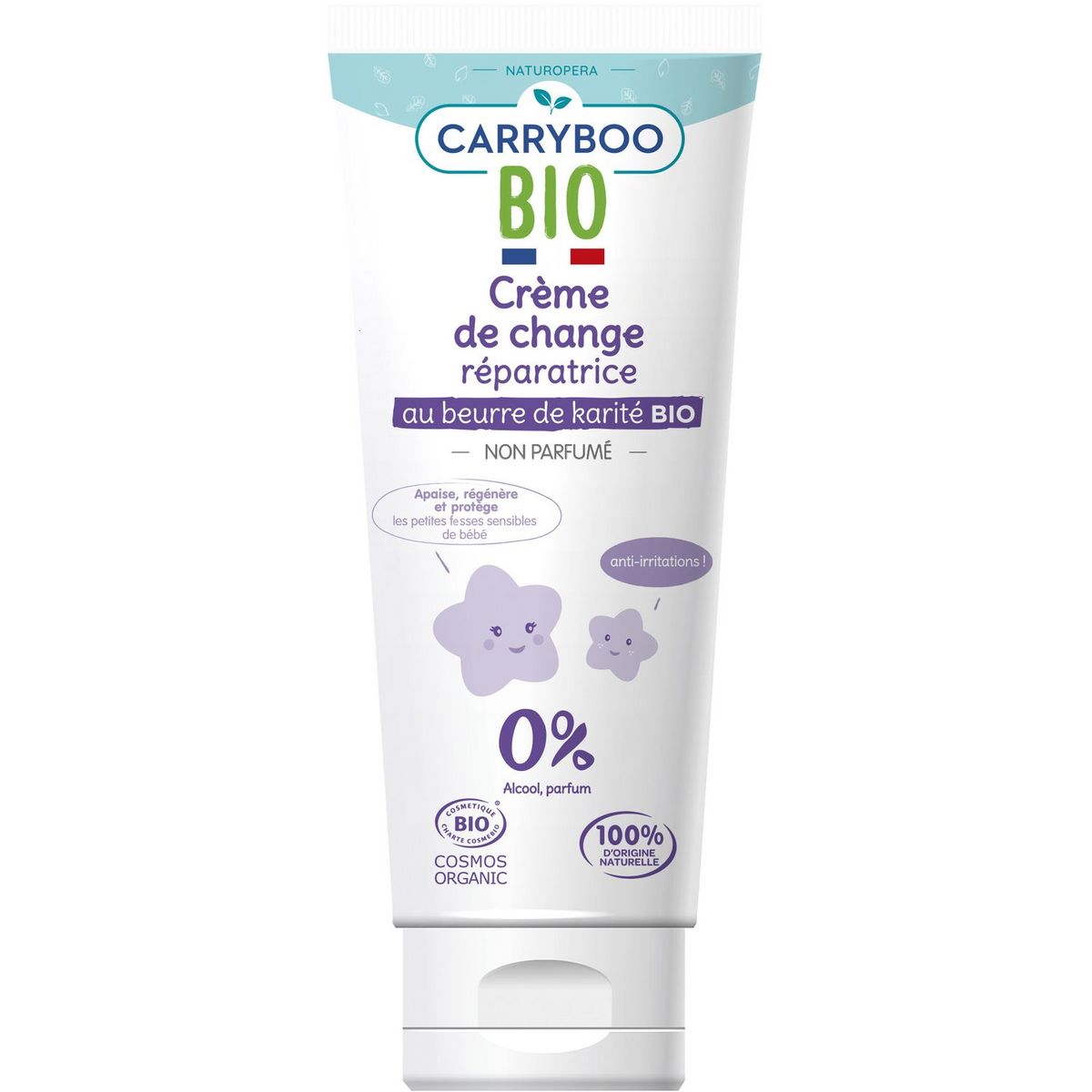 CARRYBOO Crème réparatrice pour le change au calendula bio 75g