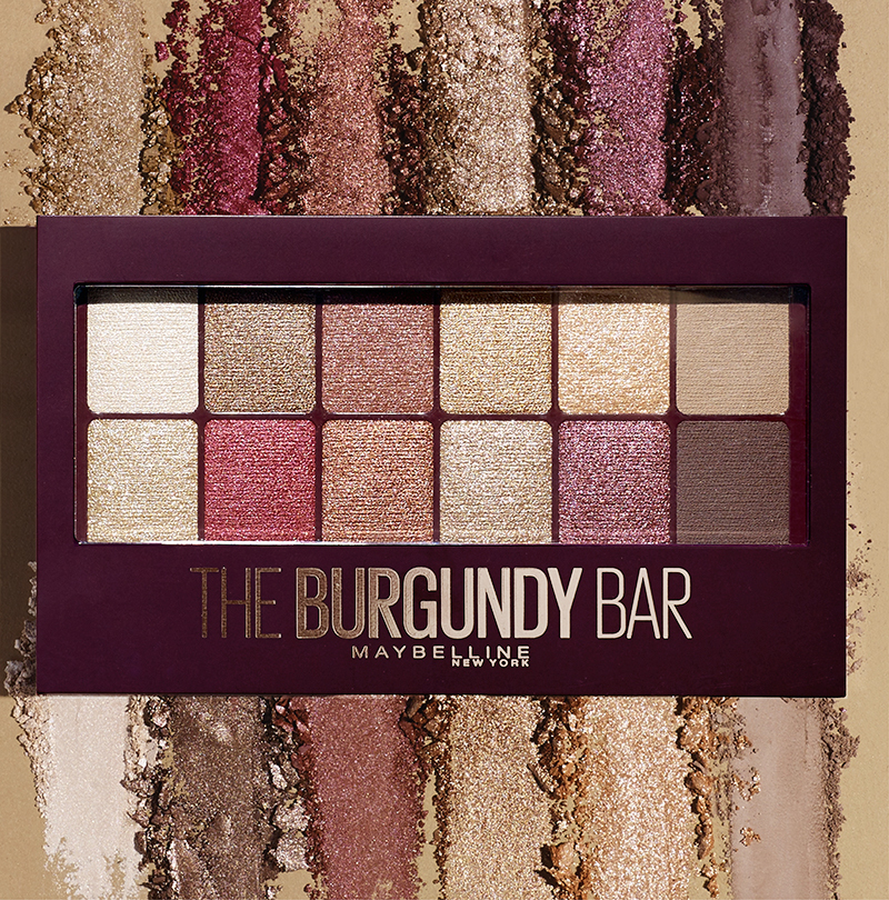 Voir la diapositive 3 : MAYBELLINE The burgundy bar fards à paupières 1 palette