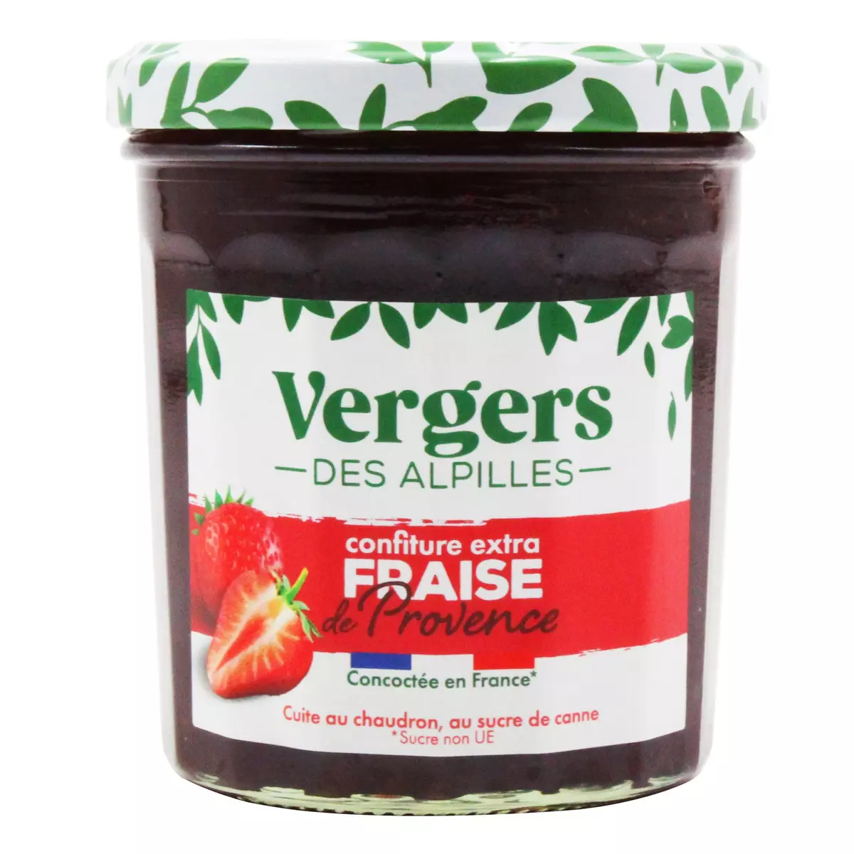 VERGERS DES ALPILLES Confiture de fraise de Carpentras au sucre de Canne 370g