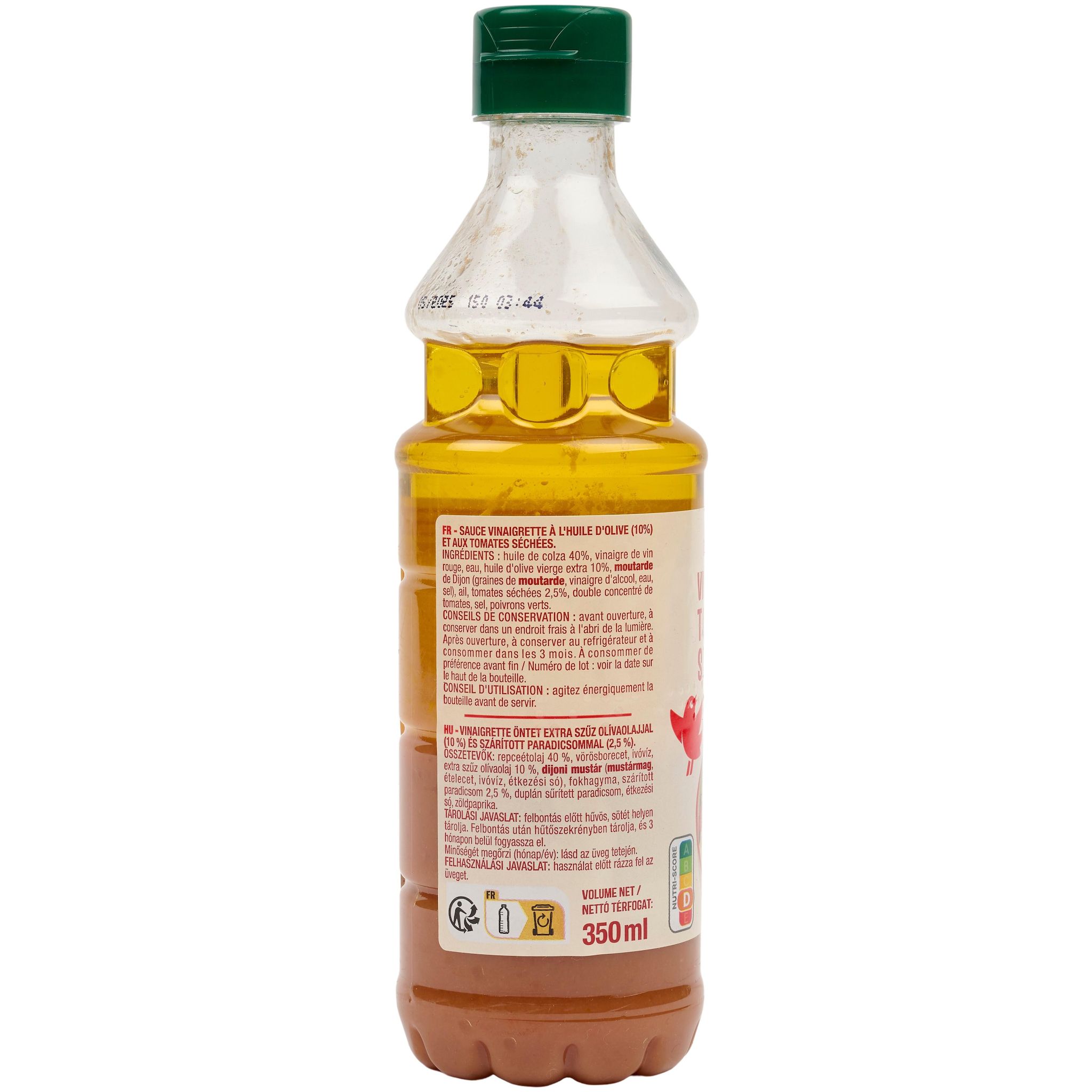 Voir la diapositive 2 : AUCHAN Vinaigrette aux tomates séchées 35cl