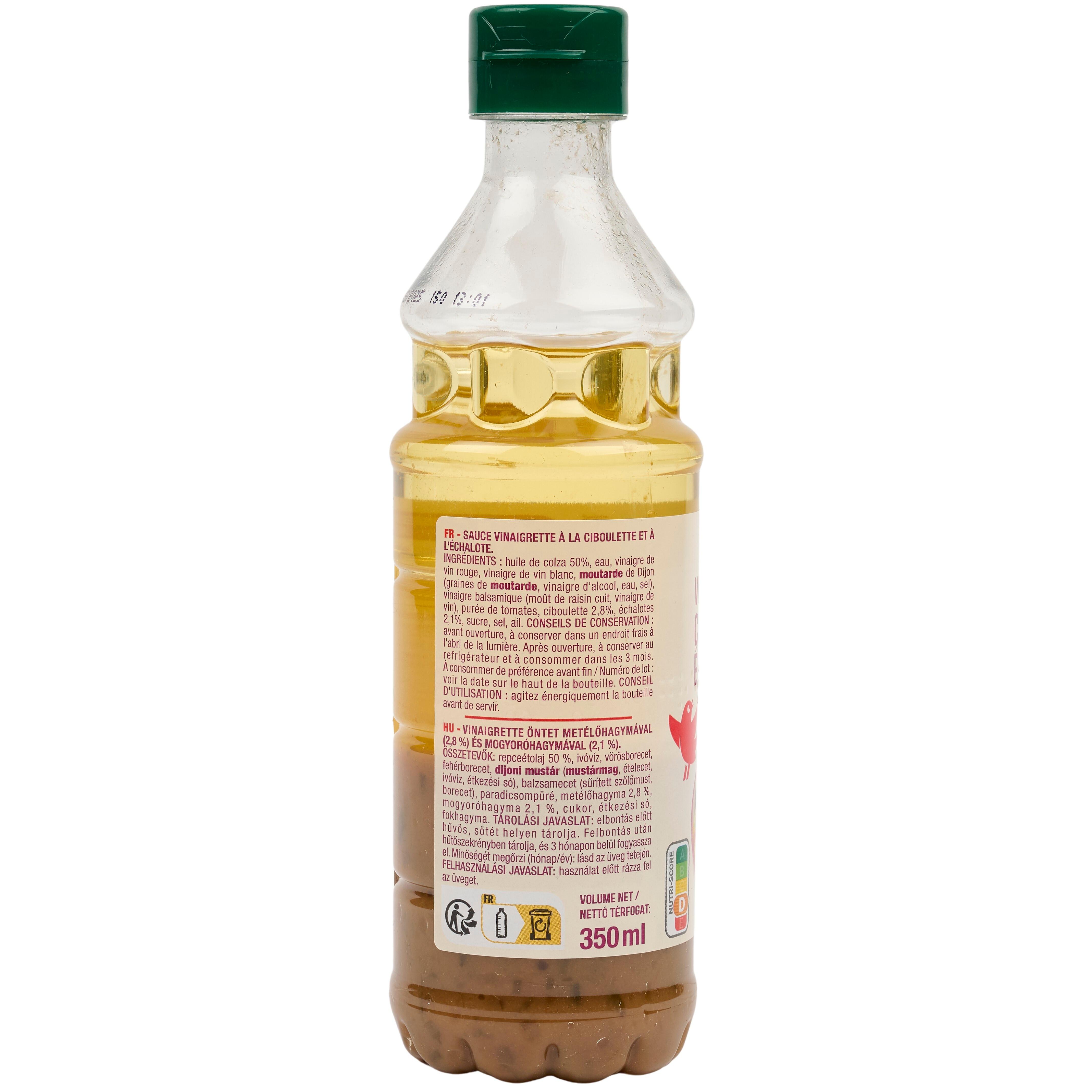 Voir la diapositive 2 : AUCHAN Vinaigrette aux échalotes et ciboulette 35cl