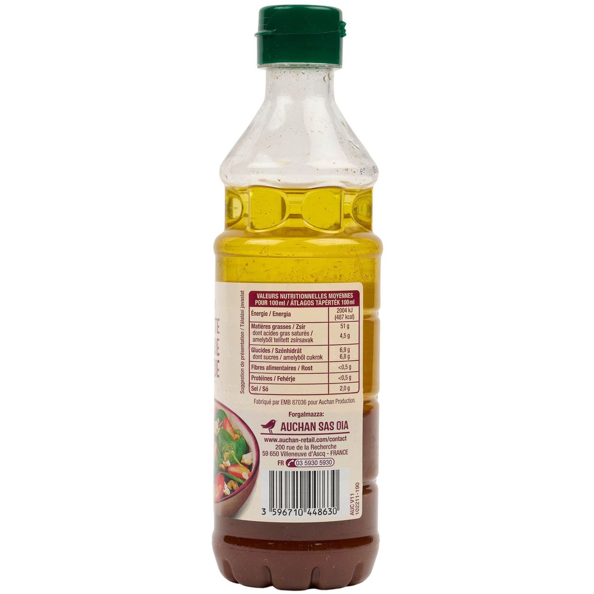 AUCHAN Vinaigrette au vinaigre balsamique 35cl