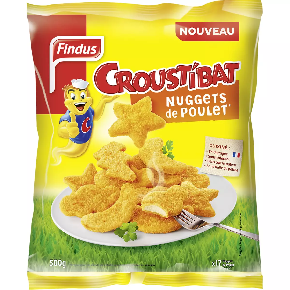 FINDUS Nuggets de poulet 17 pièces 500g