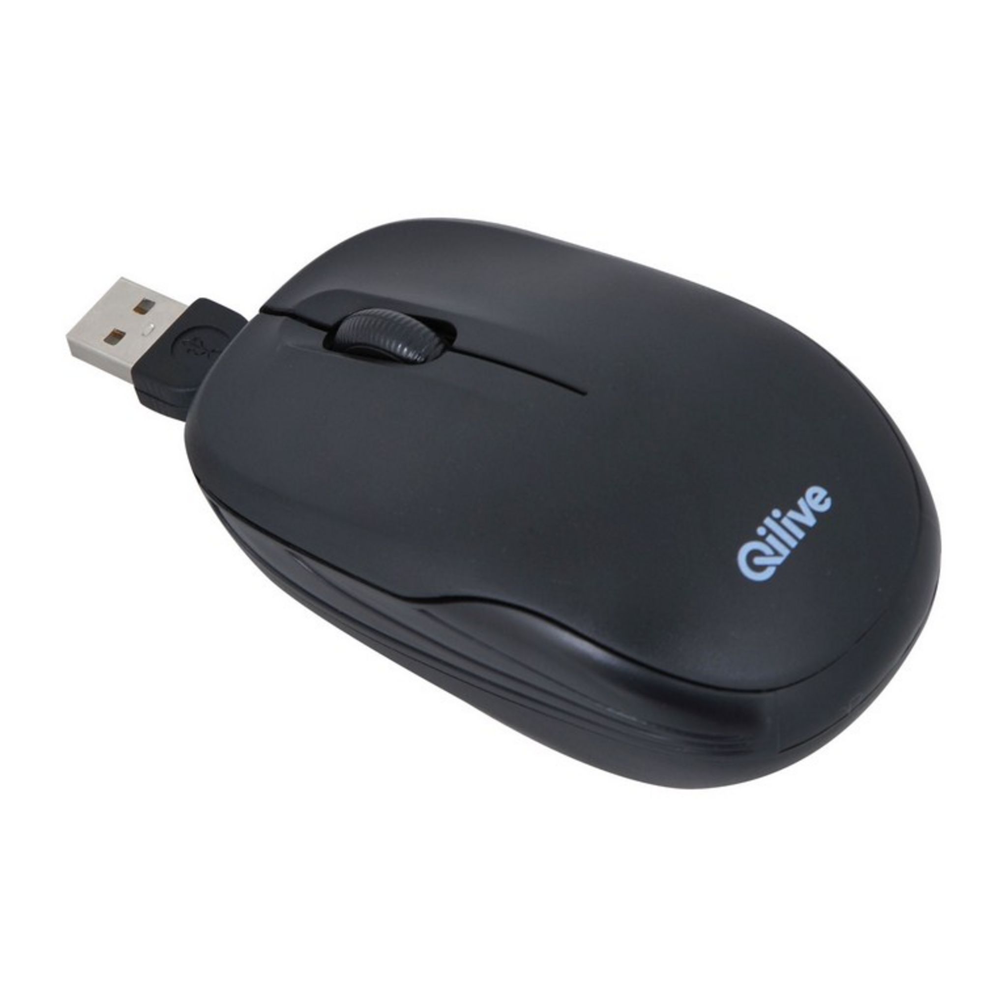 Voir la diapositive 2 : QILIVE Souris filaire rétractable