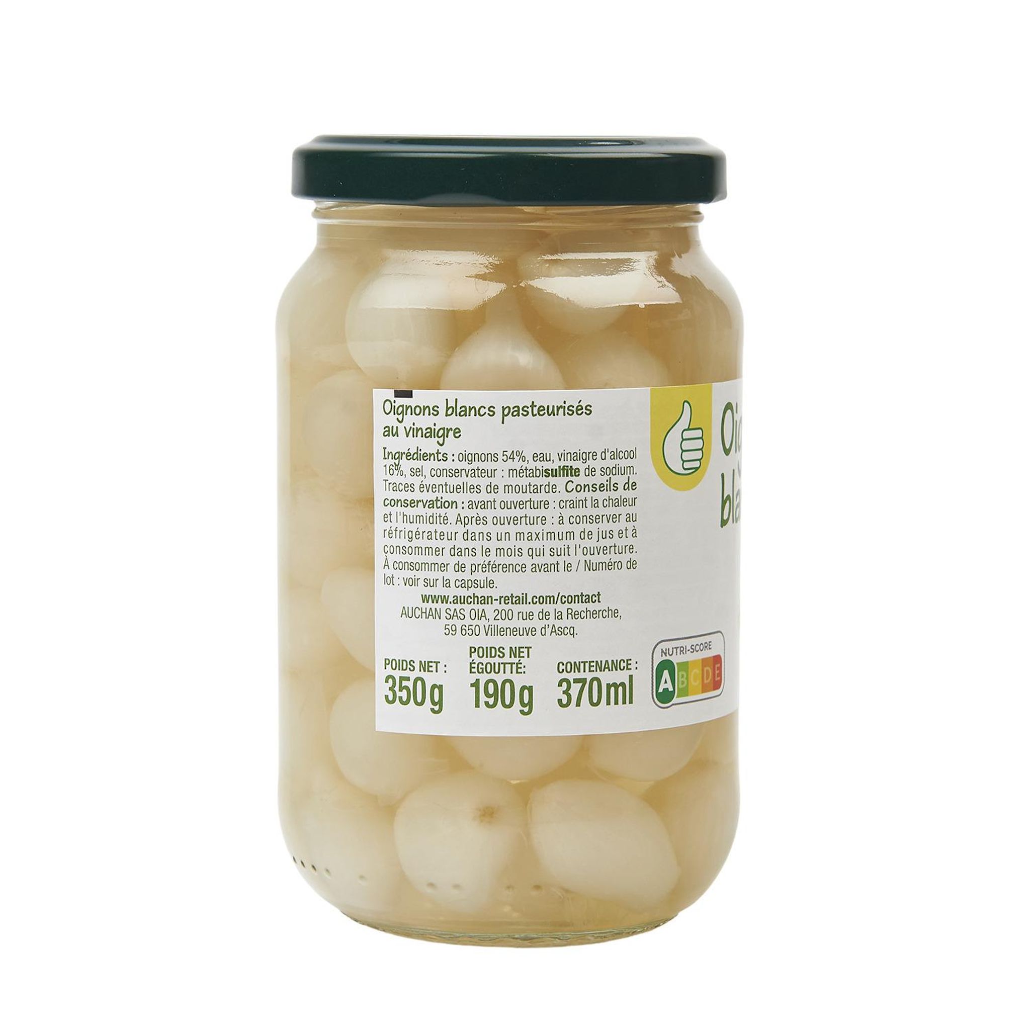 Voir la diapositive 2 : POUCE Oignons blancs 190g