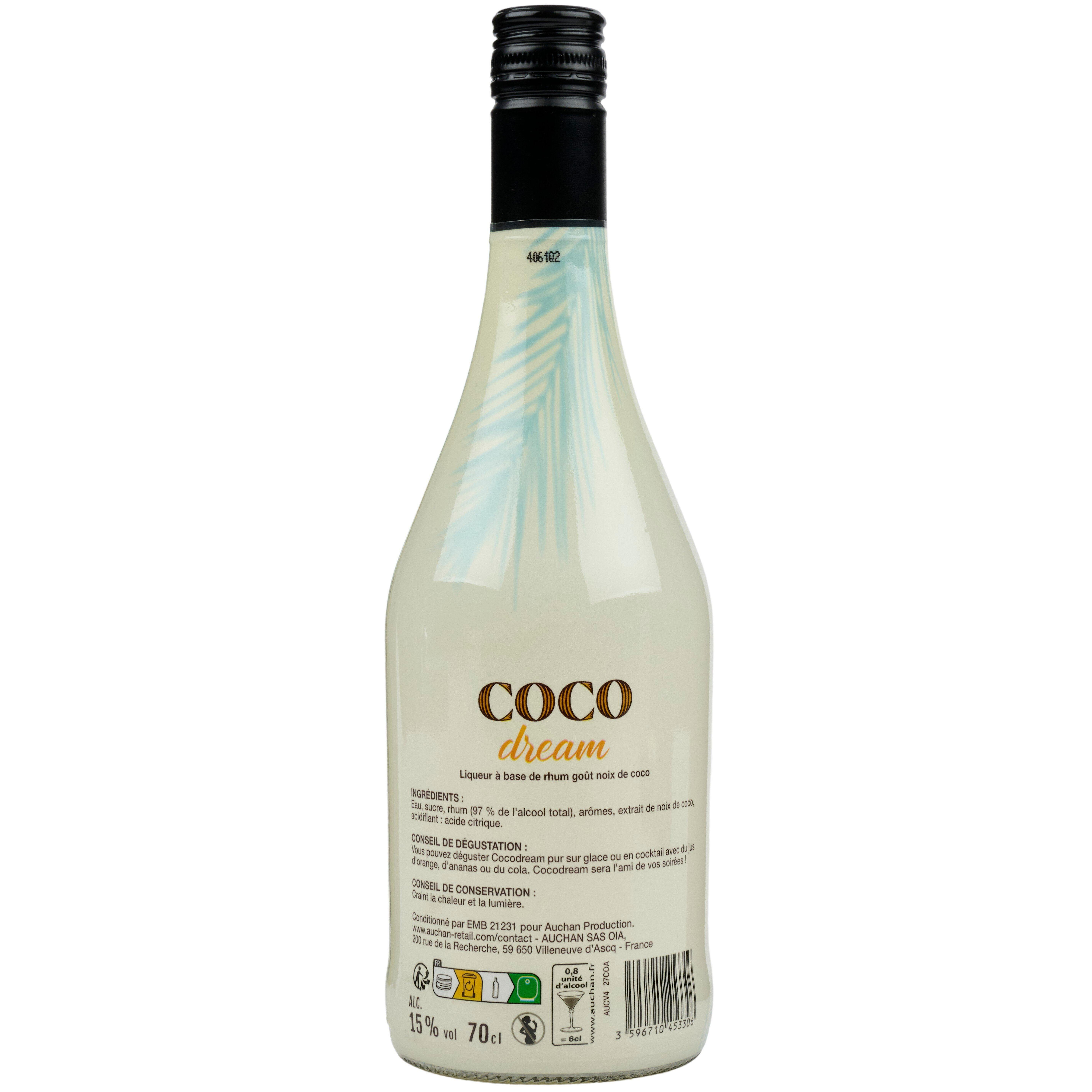 Voir la diapositive 2 : COCO DREAM Boisson alcoolisée saveur noix de coco 15% 70cl