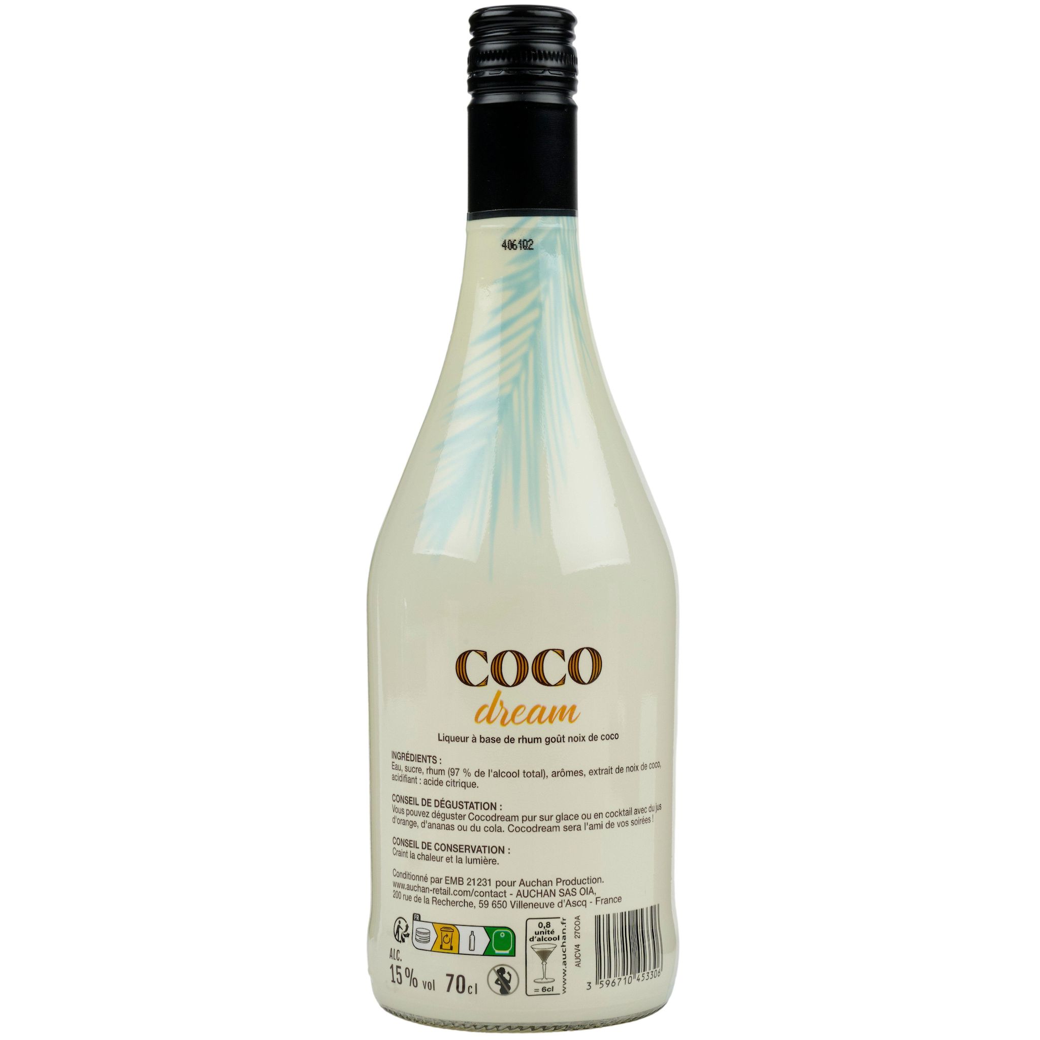 Voir la diapositive 2 : COCO DREAM Boisson alcoolisée saveur noix de coco 15% 70cl