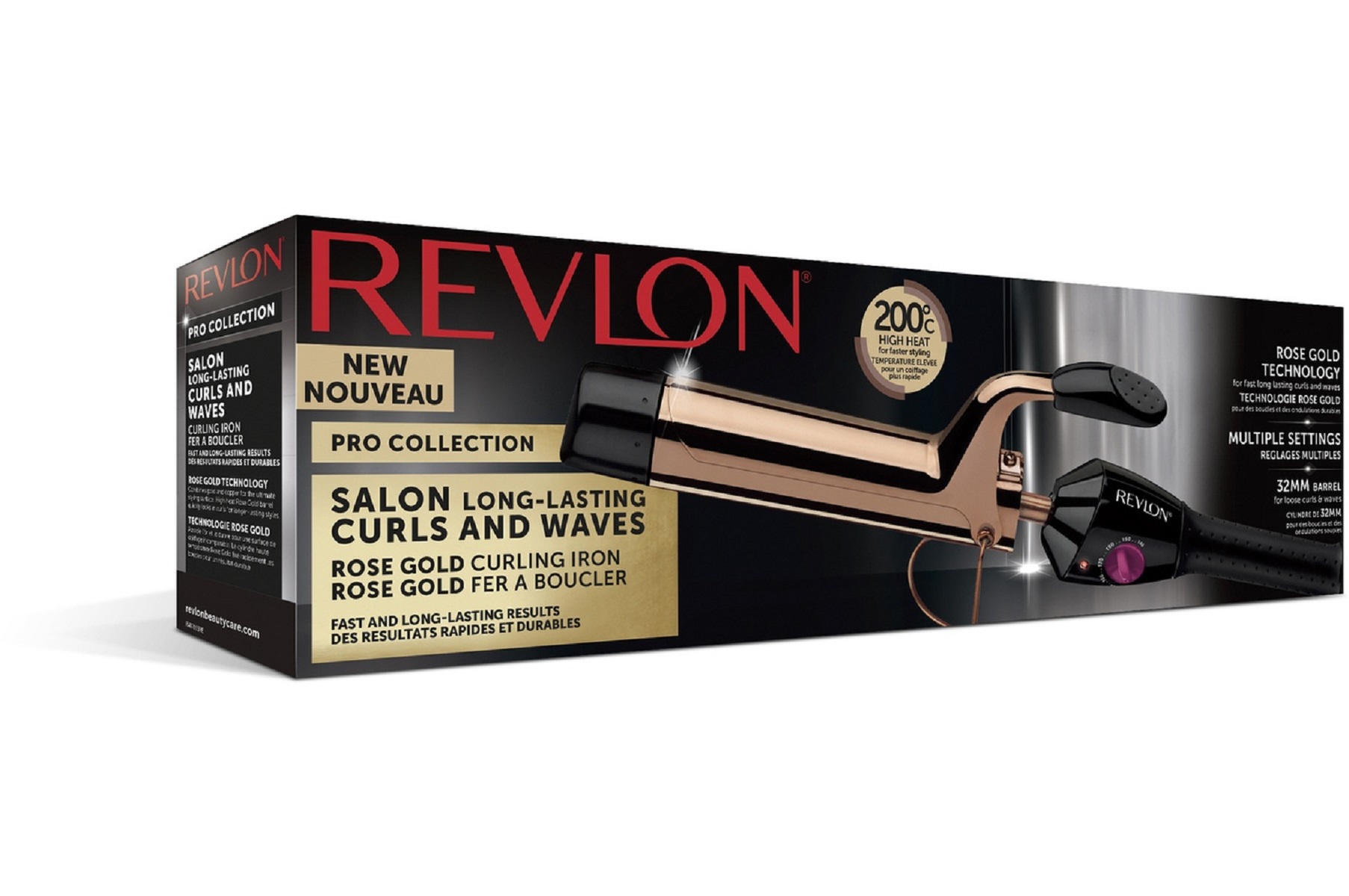 Voir la diapositive 2 : REVLON Boucleur RVIR1159E 24M - Noir