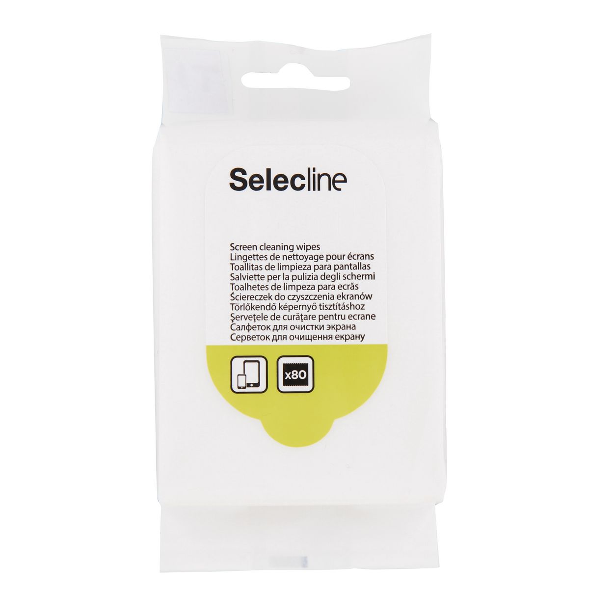 SELECLINE 80 lingettes de nettoyage pour écrans