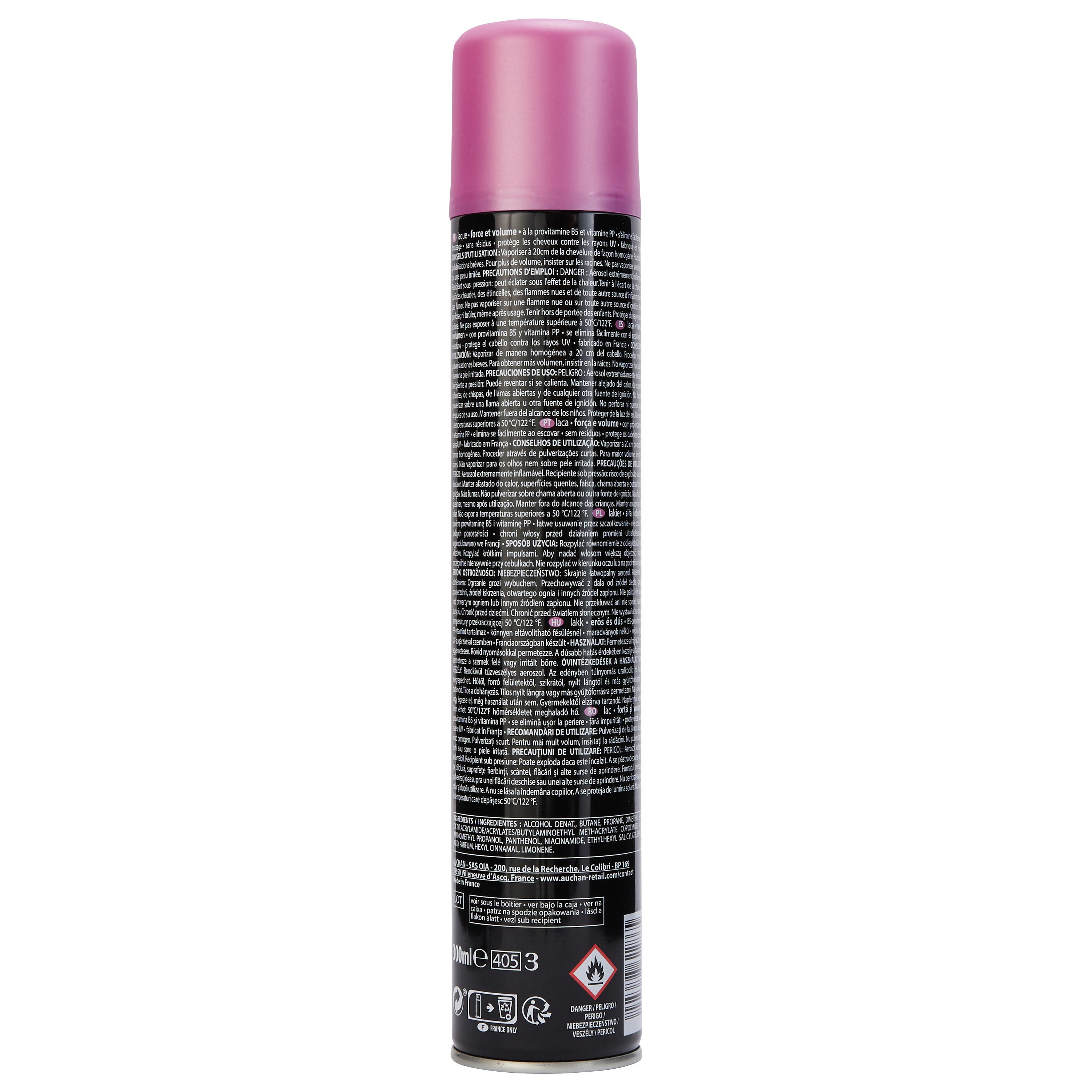 Voir la diapositive 2 : COSMIA Laque force & volume force 4 300ml