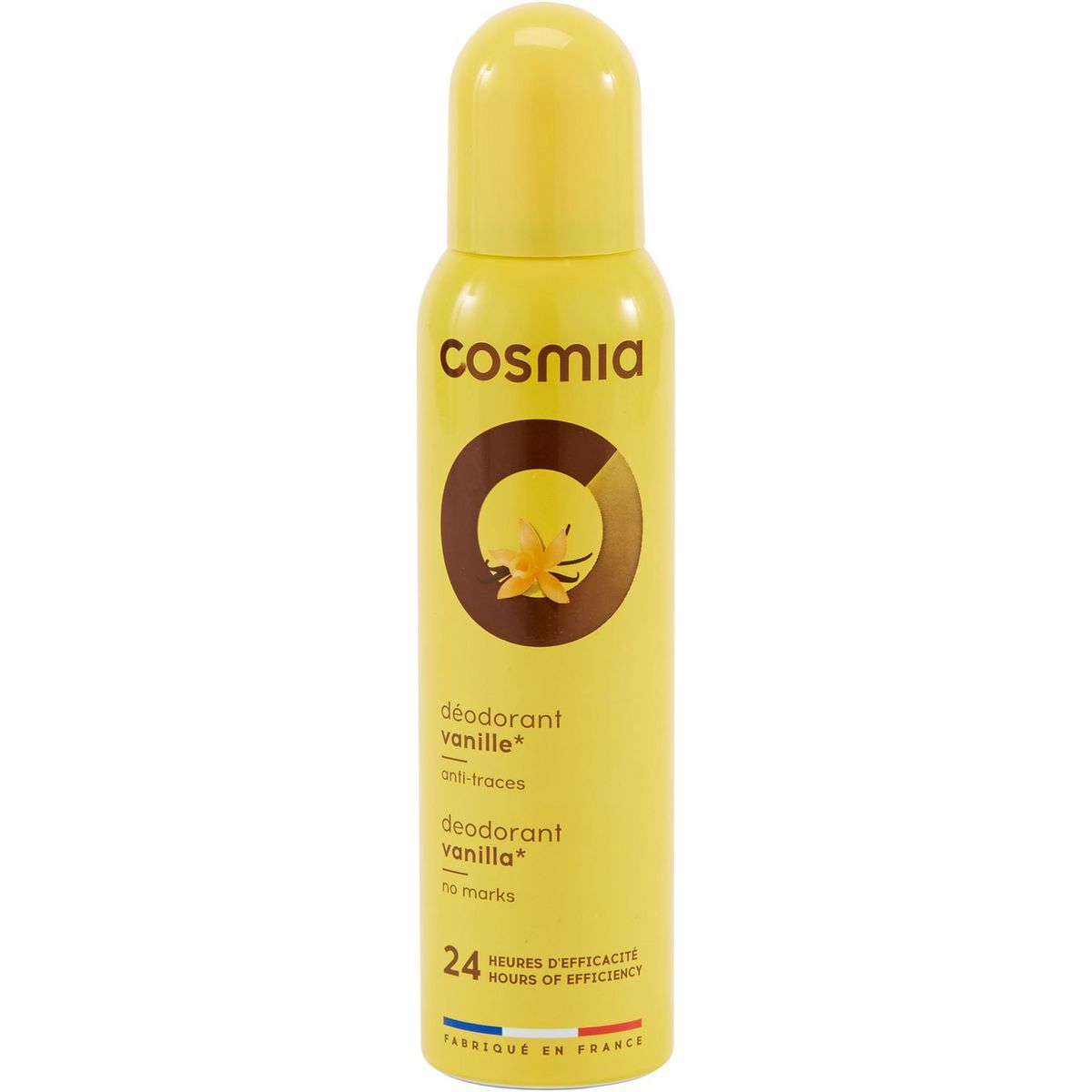 COSMIA Déodorant spray anti-traces vanille 150ml