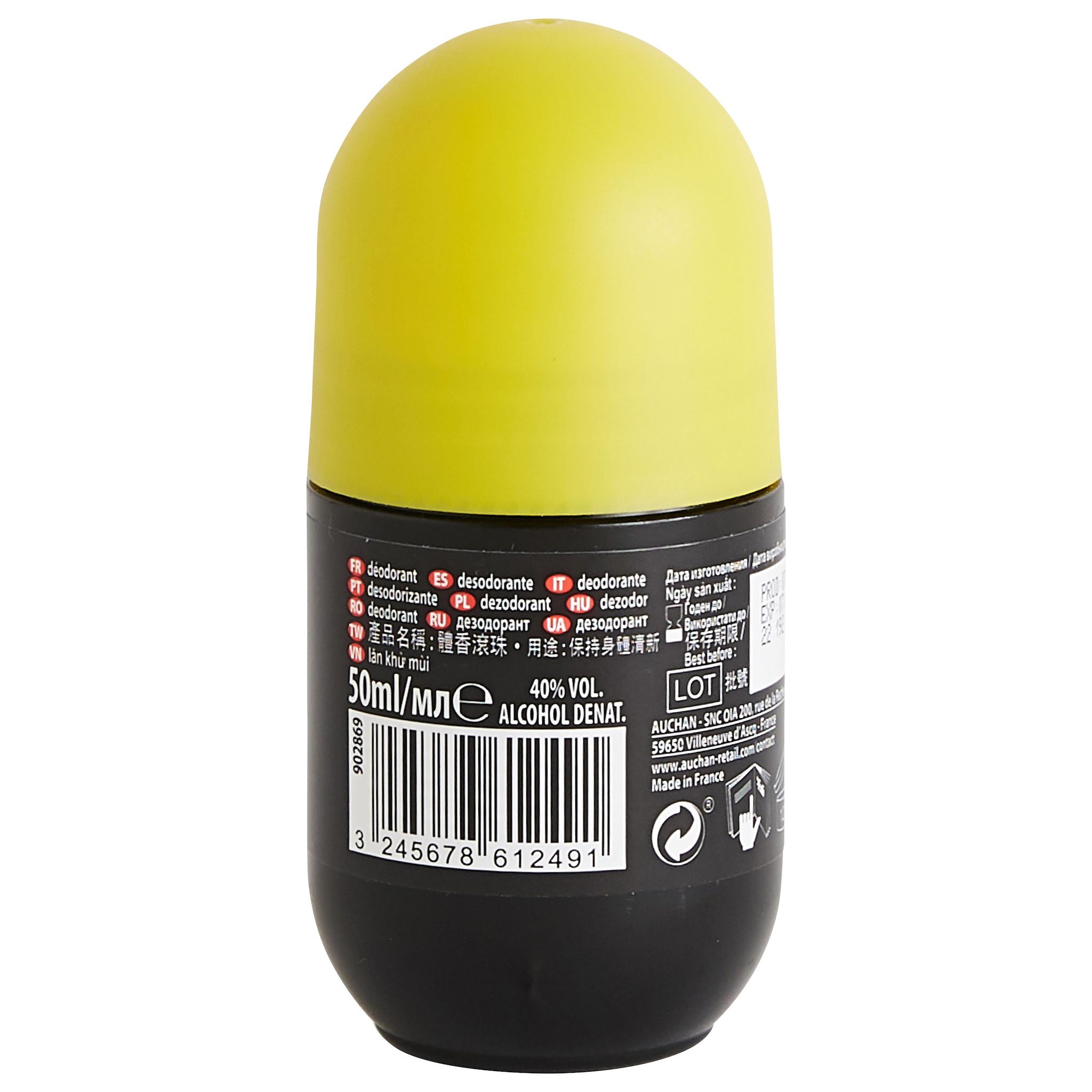 Voir la diapositive 3 : COSMIA MEN Déodorant bille homme parfum énergisant 50ml