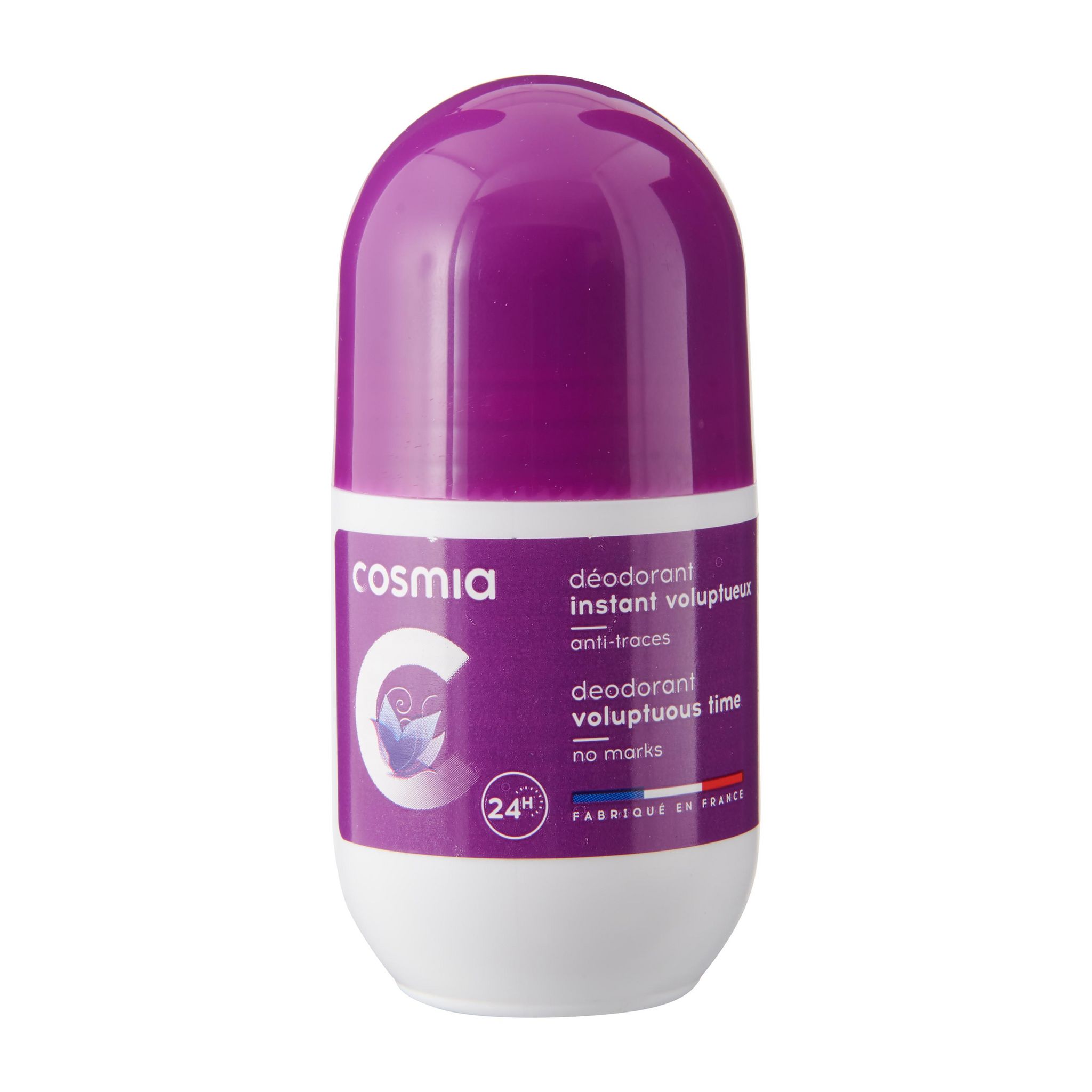 Voir la diapositive 2 : COSMIA Déodorant bille anti-traces instant voluptueux 50ml