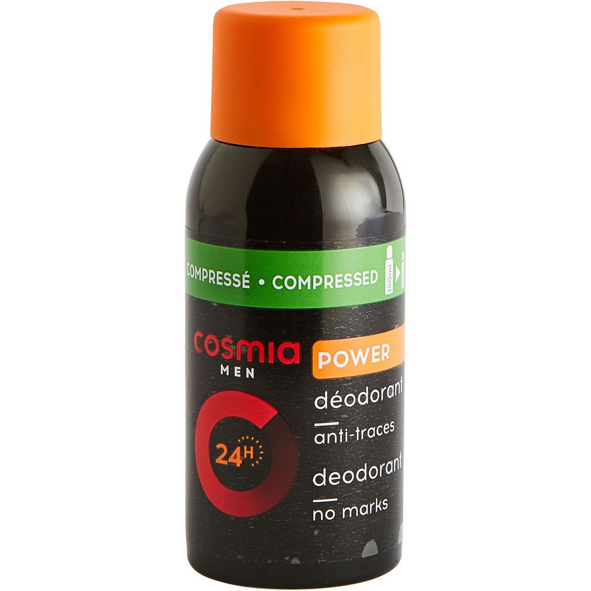 COSMIA MEN Men Déodorant spray compressé 24h homme anti-traces 75ml