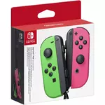 NINTENDO Paire de Manettes Joy-Con Vert/Rose Nintendo Switch