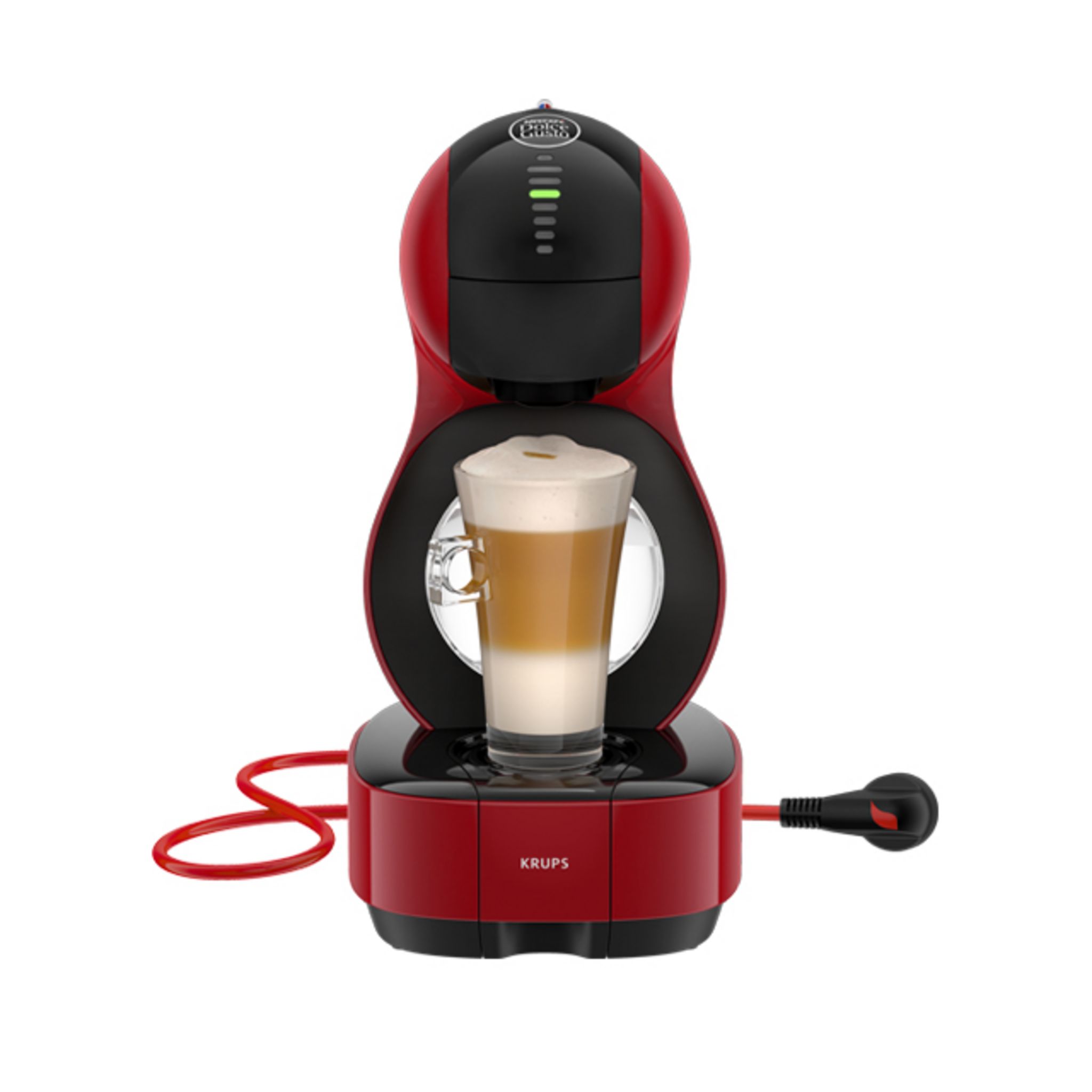 Voir la diapositive 2 : KRUPS Cafetière à dosette Dolce Gusto Lumio rouge YY3044FD
