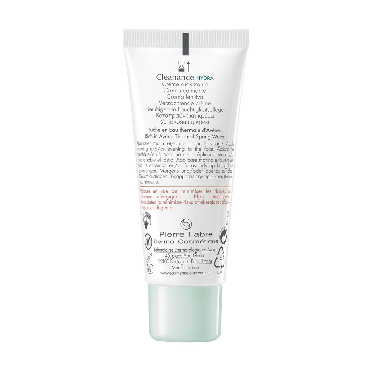 AVÈNE Cleanance AC Crème apaisante pour peaux à imperfections irritées et desséchées 40ml