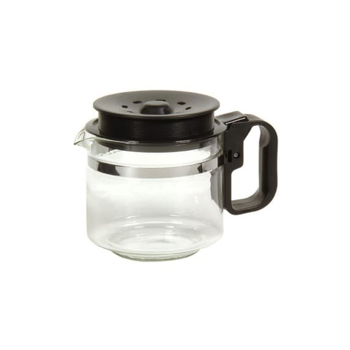 AUCHAN Verseuse standard noire 12-15 tasses avec couvercle vissable