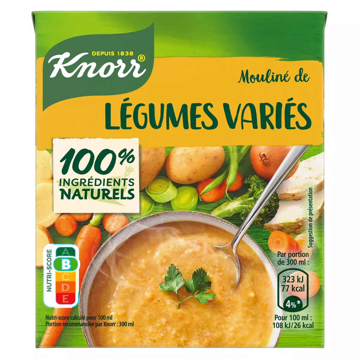 KNORR Soupe mouliné de légumes variés 30cl
