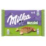 Voir la diapositive 2 : MILKA Nussini barre chocolatée croustillante avec sa gaufrette fourrée de crème 5 barres 155g