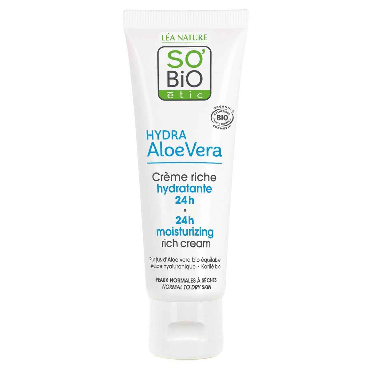 SO BIO ETIC Crème de jour riche hydratante peaux normales à sèches 50ml