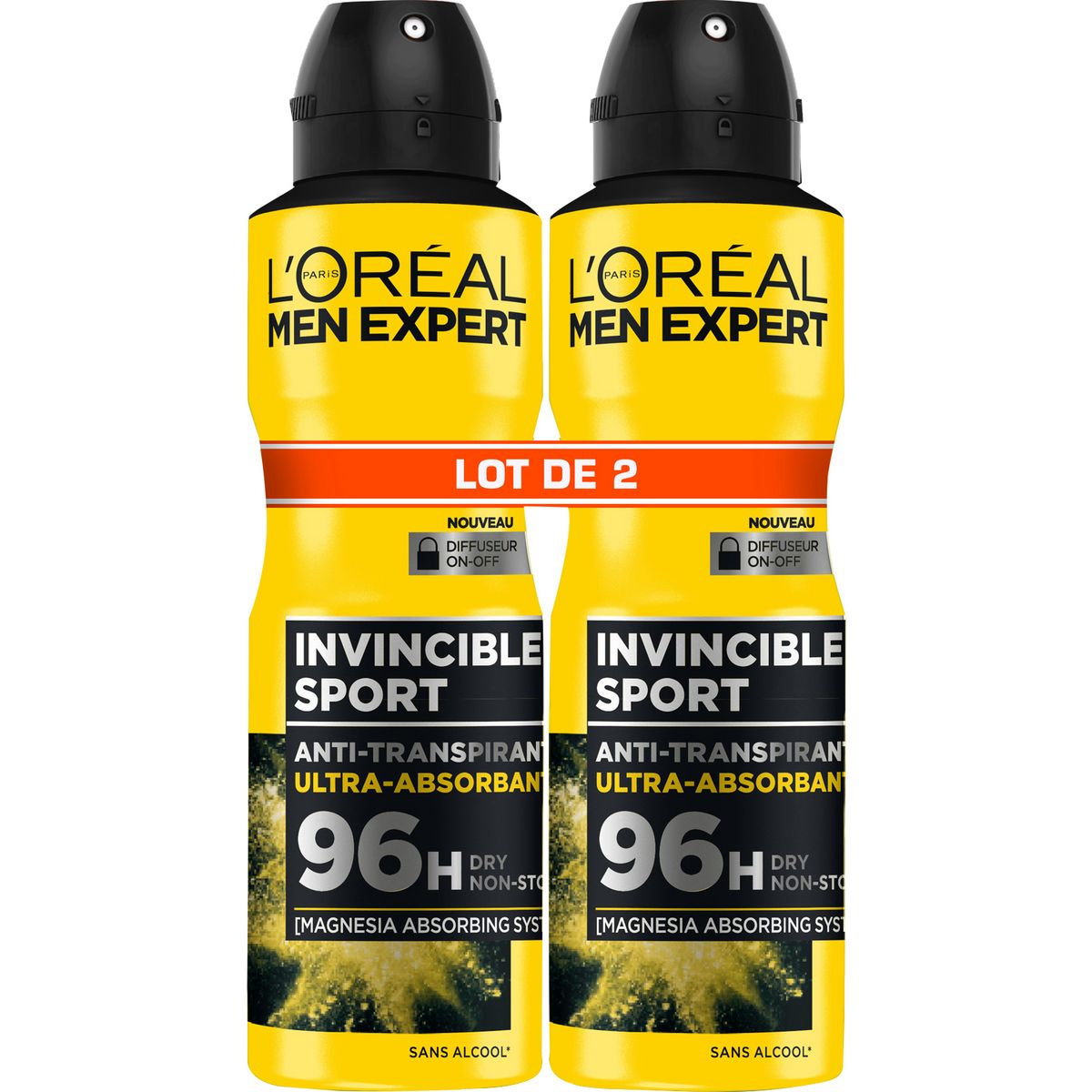 L'OREAL Déodorant invincible sport 96h 2x200ml