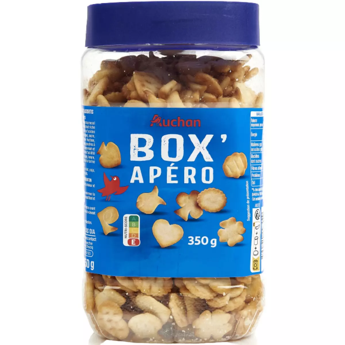 AUCHAN Box'Apéro biscuits salés 350g