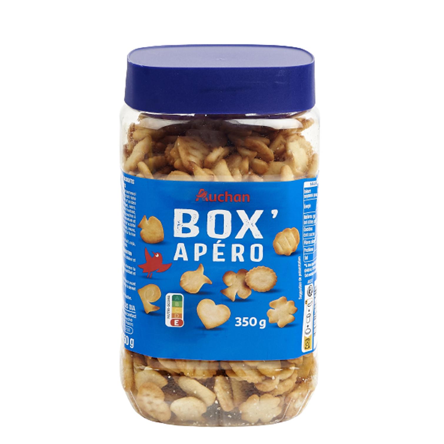 Voir la diapositive 2 : AUCHAN Box'Apéro biscuits salés 350g