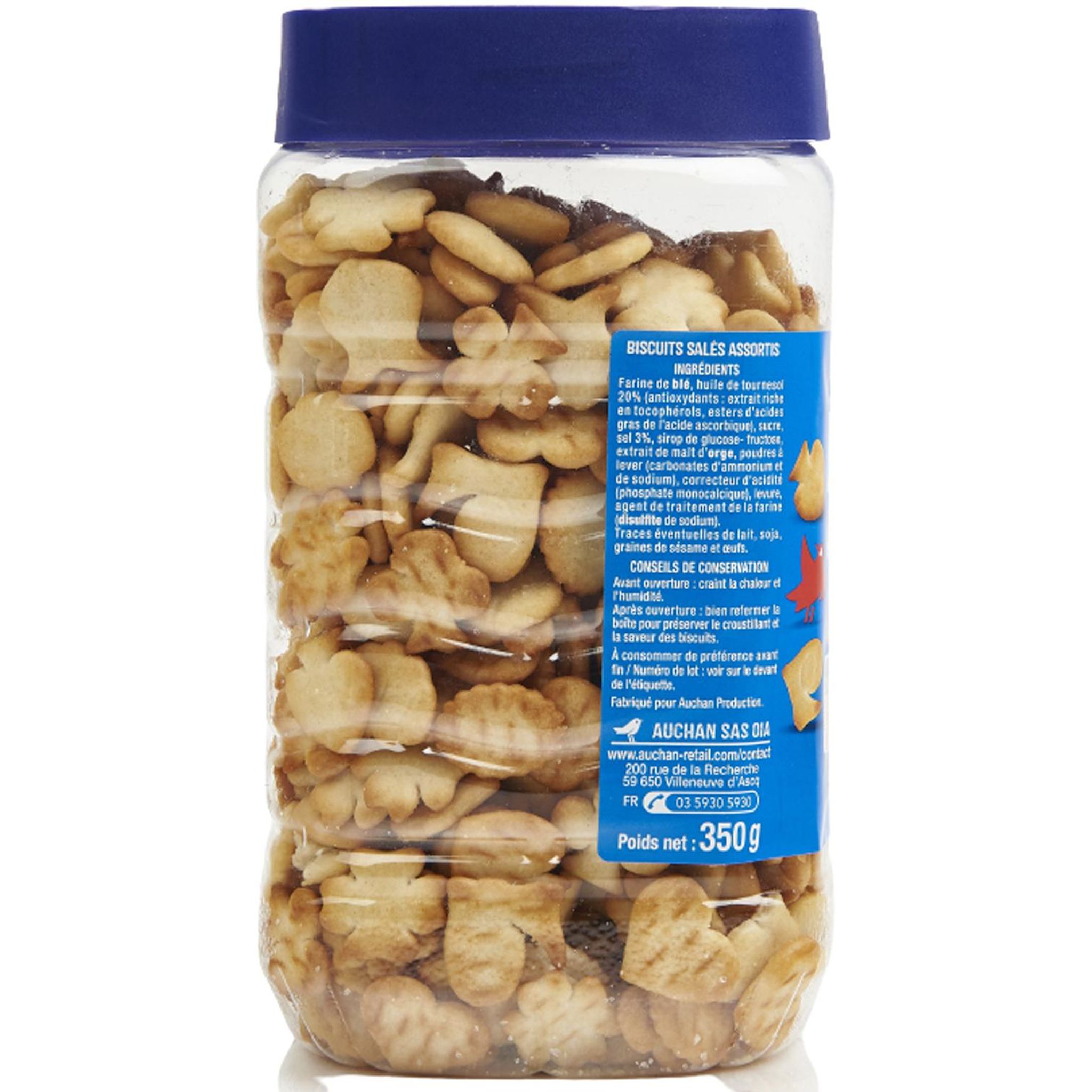 Voir la diapositive 2 : AUCHAN Box'Apéro biscuits salés 350g