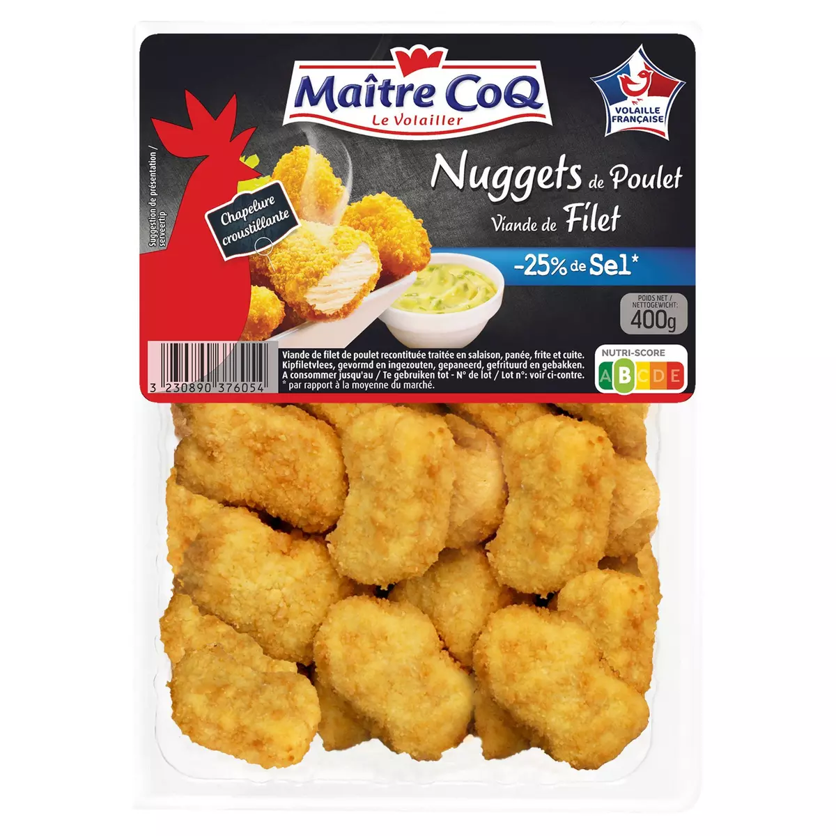 MAITRE COQ Nuggets de poulet  400g