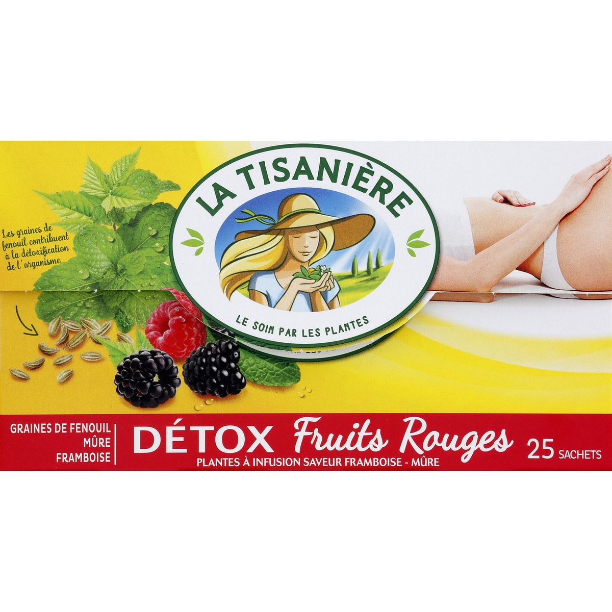 LA TISANIERE Infusion détox fruits rouges 25 sachets 42,5g