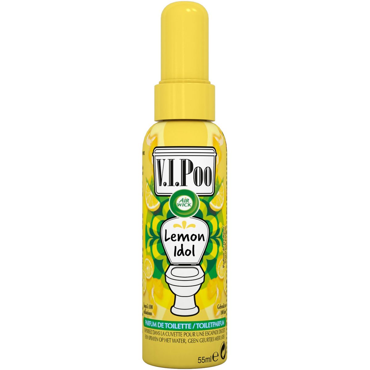 V.I.POO Désodorisant anti-odeurs au citron 55ml