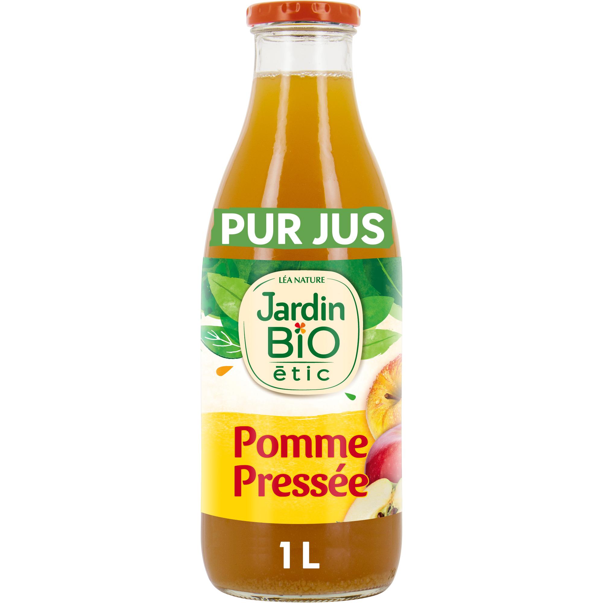 Voir la diapositive 2 : JARDIN BIO ETIC Pur jus de pomme pressée 1l