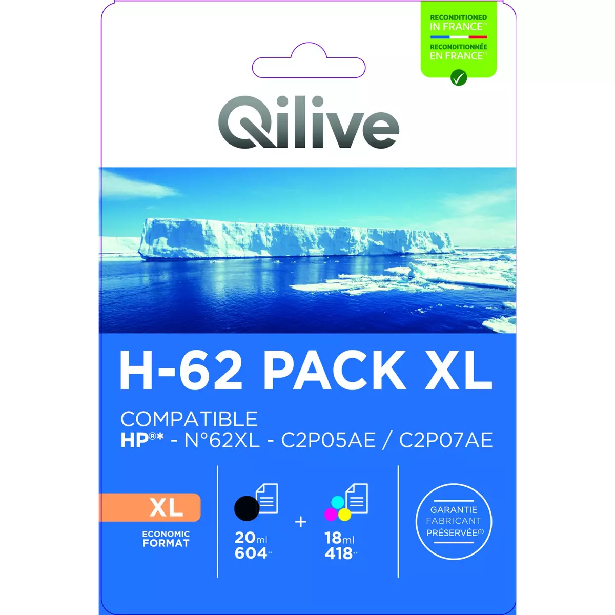 Pack 2 cartouches compatibles HP 304XL noir et couleur Pack de 2 cartouches  compatible