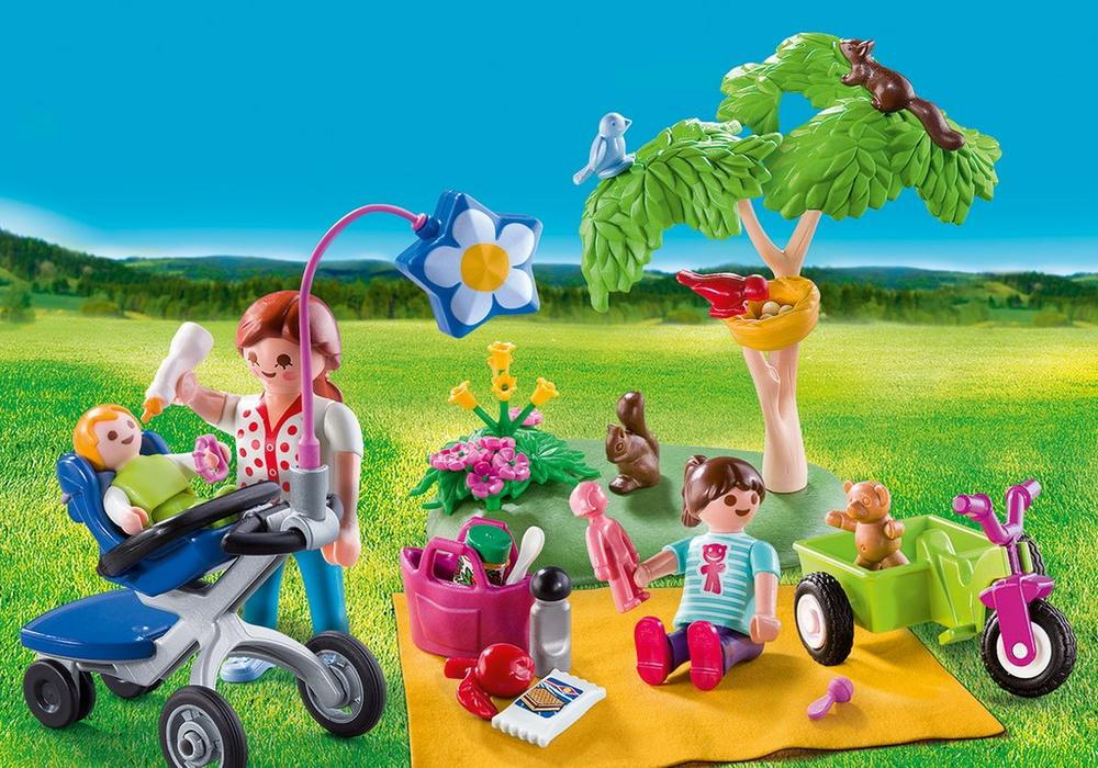 Voir la diapositive 2 : PLAYMOBIL Family Fun 9103 - Valisette Pique Nique en famille