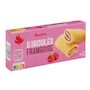 Voir la diapositive 4 : AUCHAN Mini roulés à la framboise sachets individuels 6 gâteaux 150g