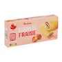 Voir la diapositive 3 : AUCHAN Mini roulés fraise sachets individuels 6 gâteaux 150g