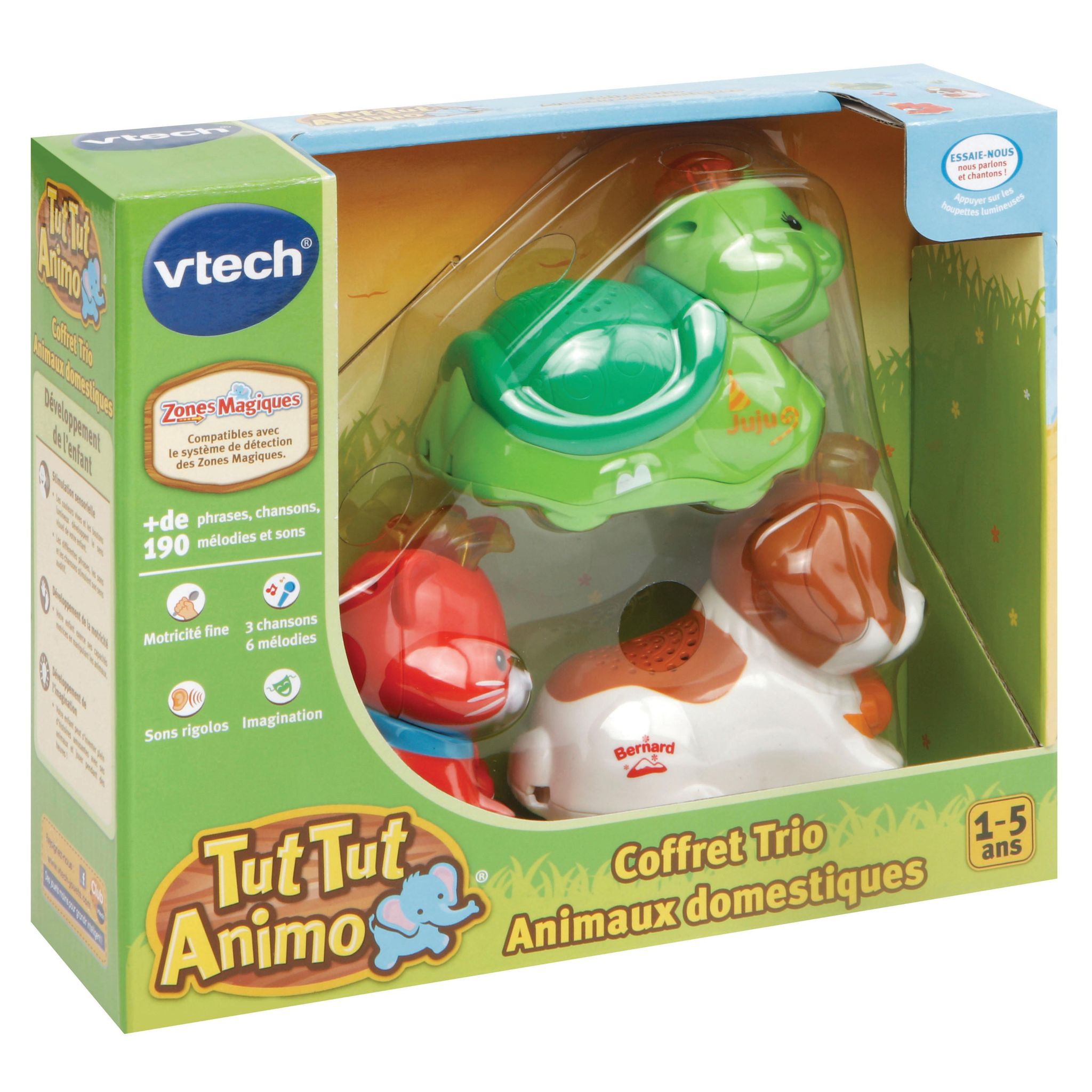 Voir la diapositive 2 : VTECH Coffret trio Domestiques Tut Tut Animaux