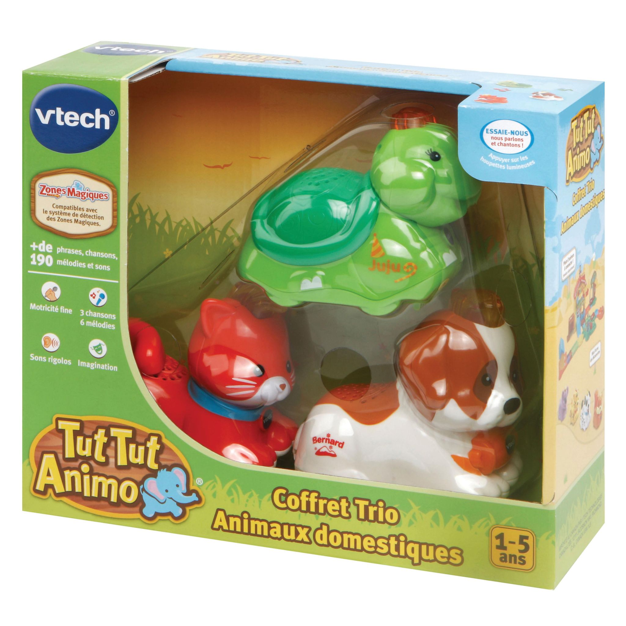 Voir la diapositive 3 : VTECH Coffret trio Domestiques Tut Tut Animaux
