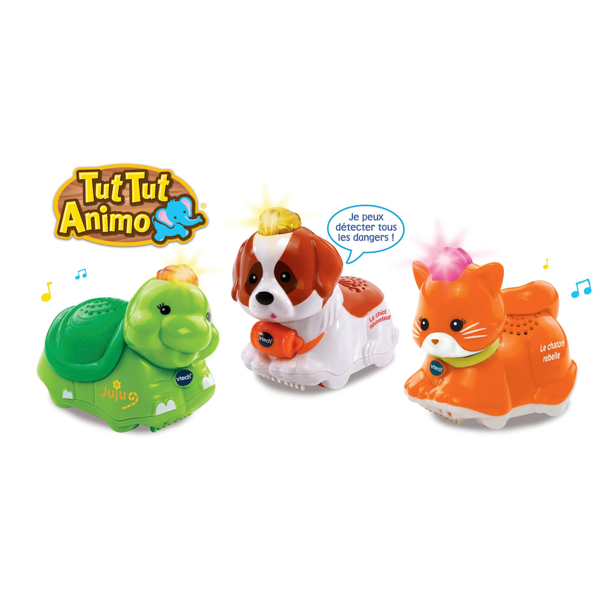 Voir la diapositive 4 : VTECH Coffret trio Domestiques Tut Tut Animaux