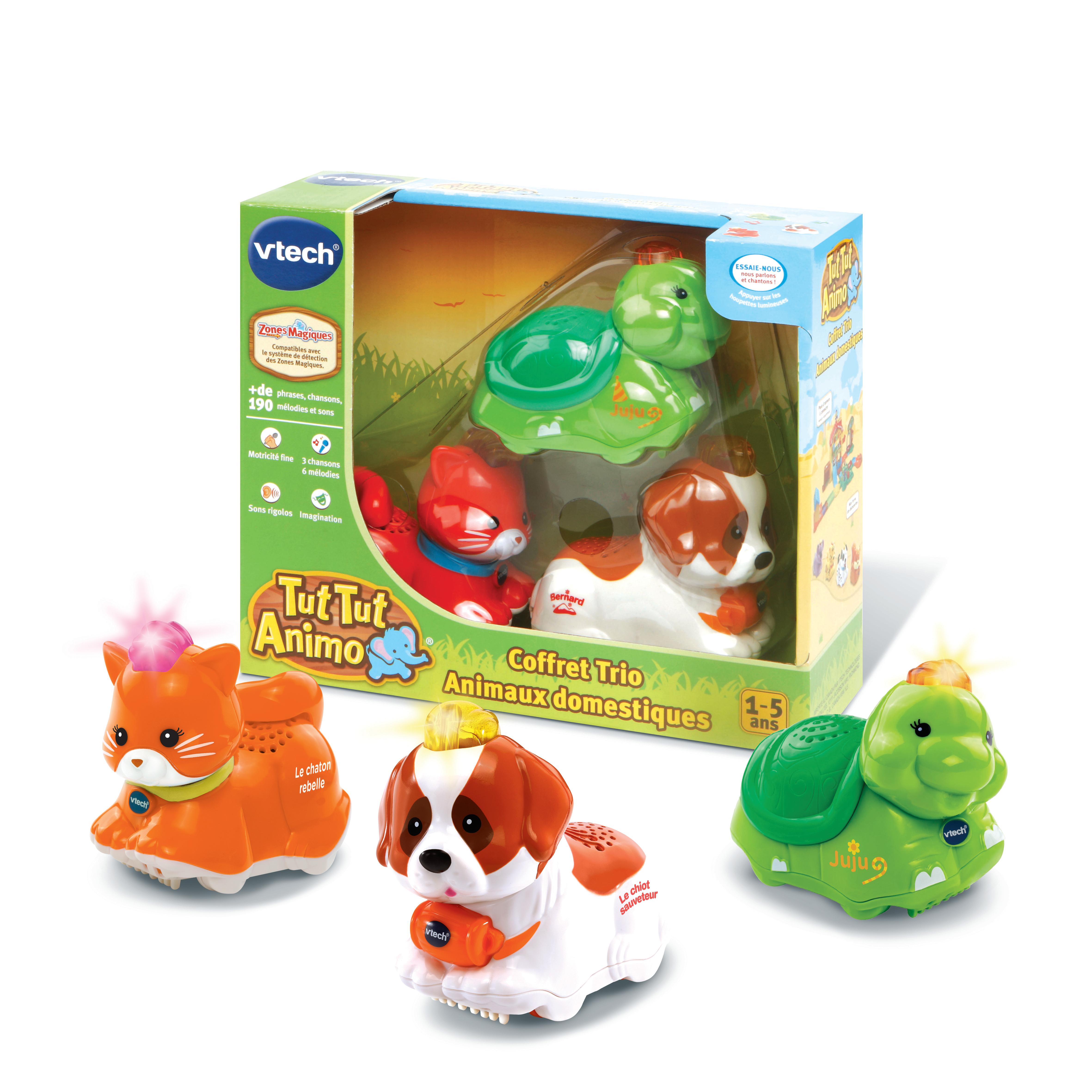 Voir la diapositive 5 : VTECH Coffret trio Domestiques Tut Tut Animaux