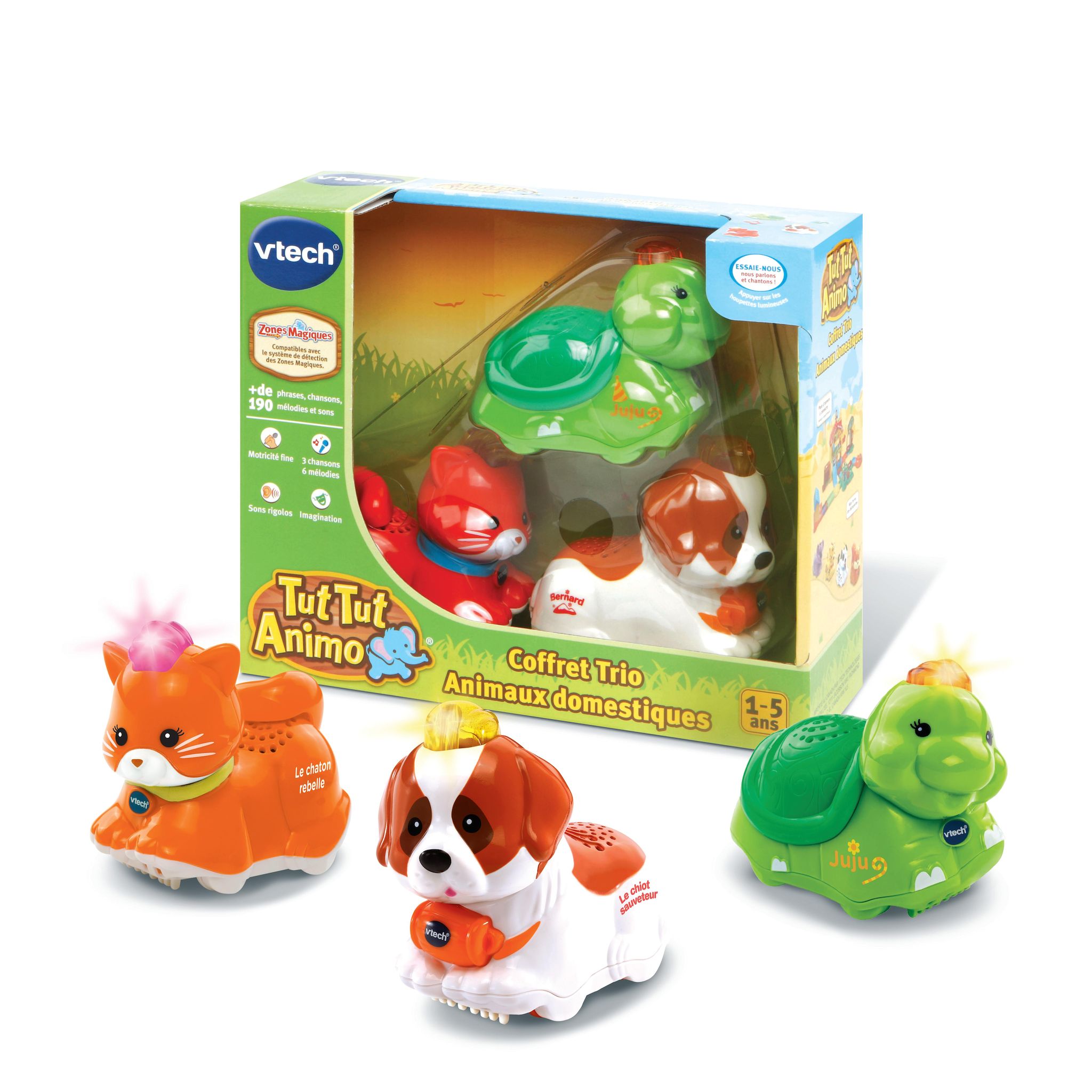 Voir la diapositive 5 : VTECH Coffret trio Domestiques Tut Tut Animaux